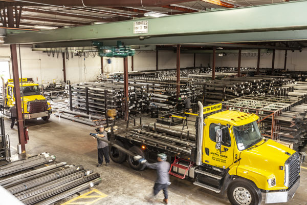 Metal Bars-2 trucks in Bay being loaded-Linda Joseph-Turek_Silver Moon Photography-0252 copy